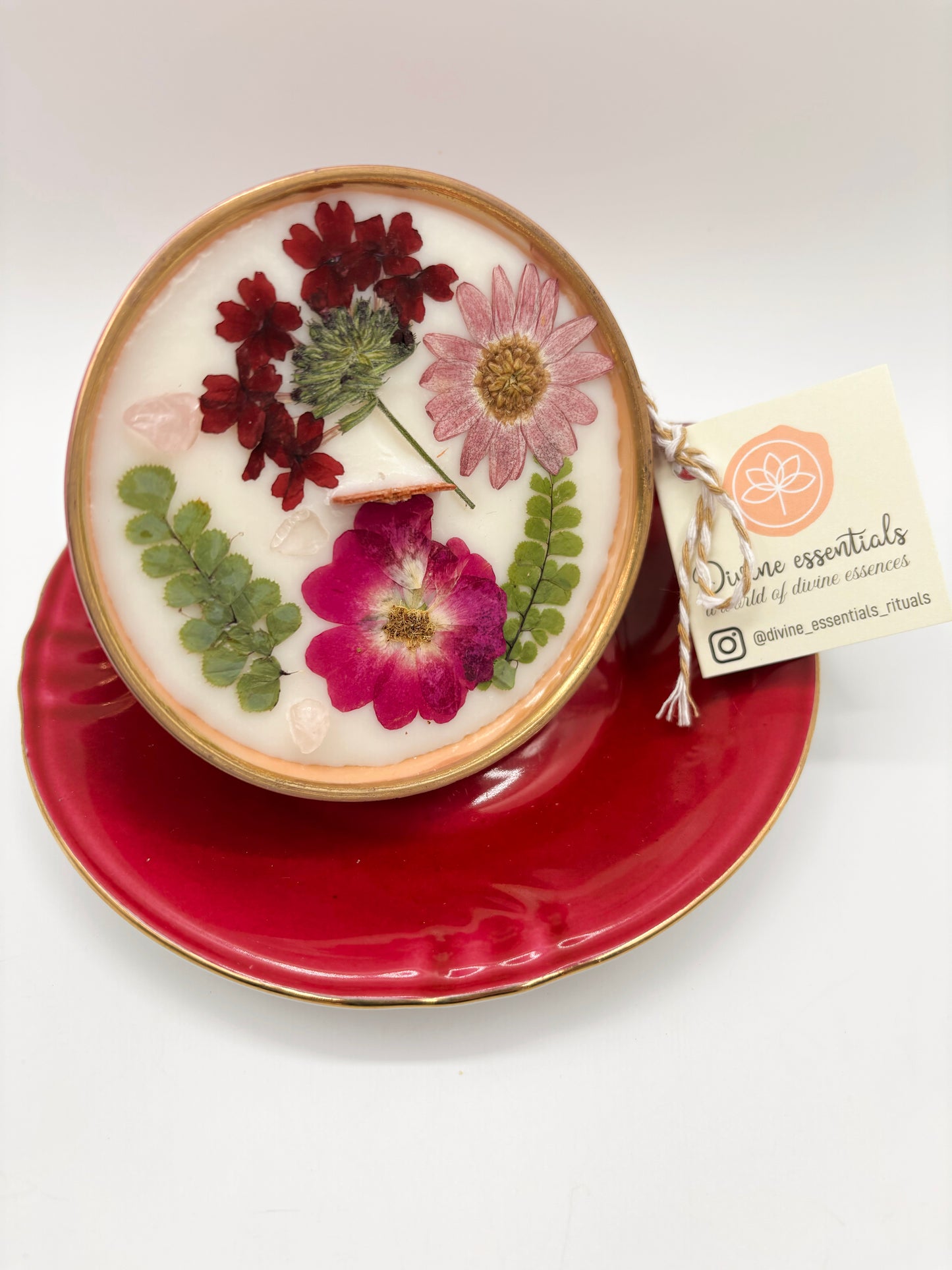 ENSEMBLE TASSE À THÉ ET SOUCOUPE À IMPRIMÉ FLORAL ROSE (édition limitée)