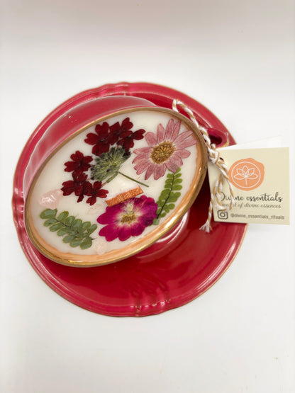 ENSEMBLE TASSE À THÉ ET SOUCOUPE À IMPRIMÉ FLORAL ROSE (édition limitée)
